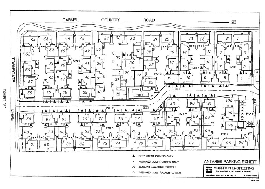 Exhibit E, a Diagram of Antares Parking